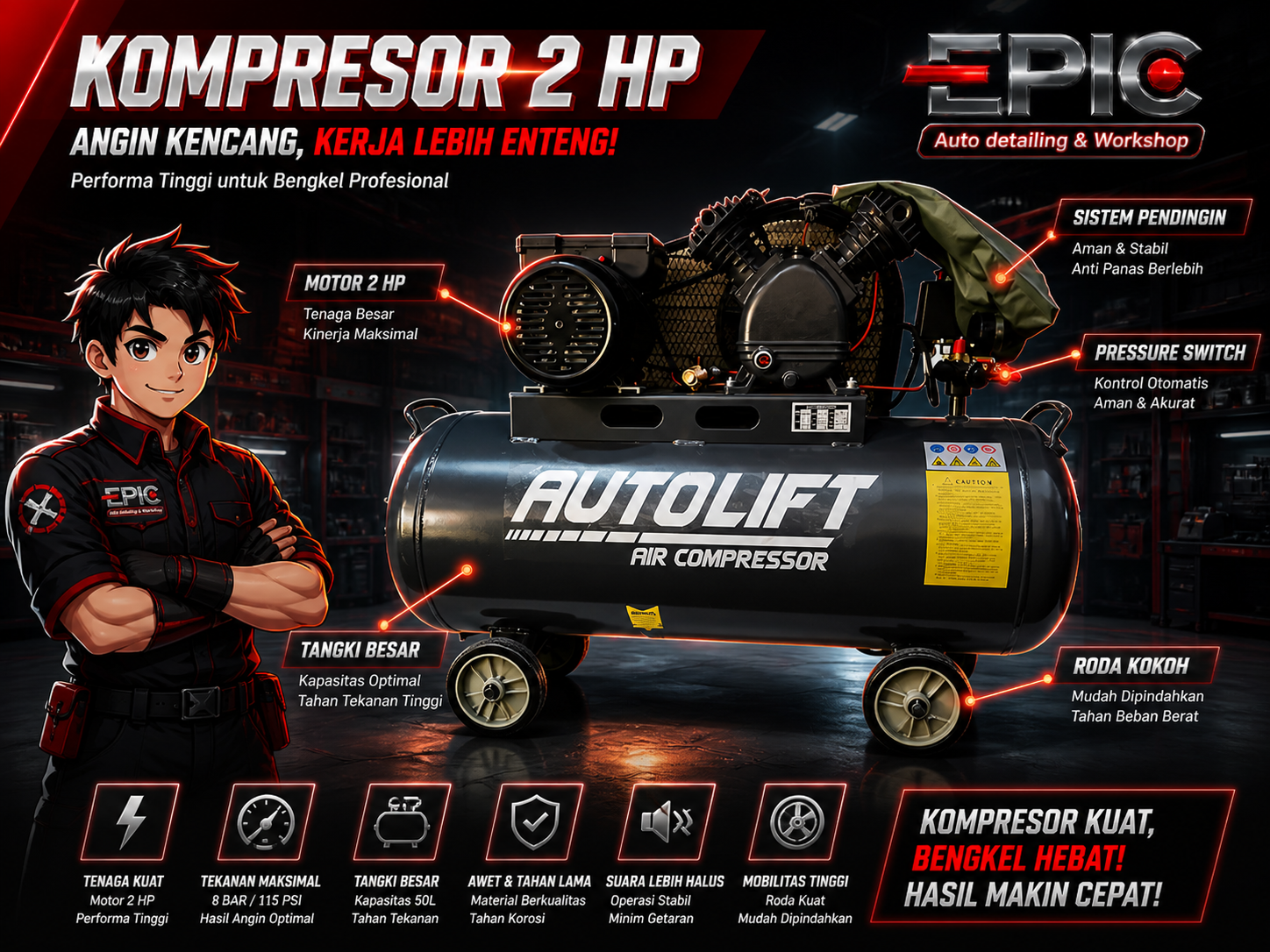 COMPRESSOR 2 HP