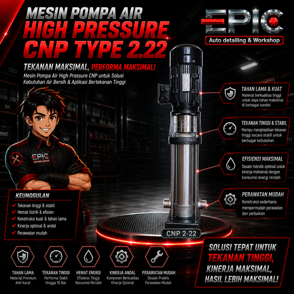 HIGH PRESSURE CNP 2.22