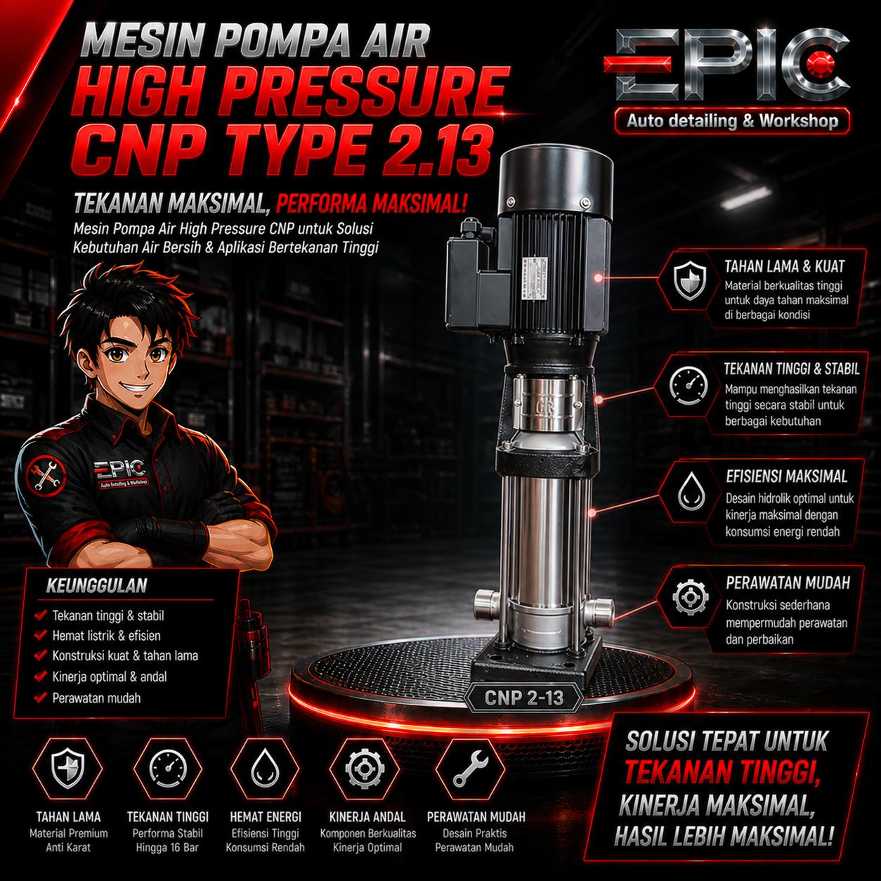 HIGH PRESSURE CNP 2.13